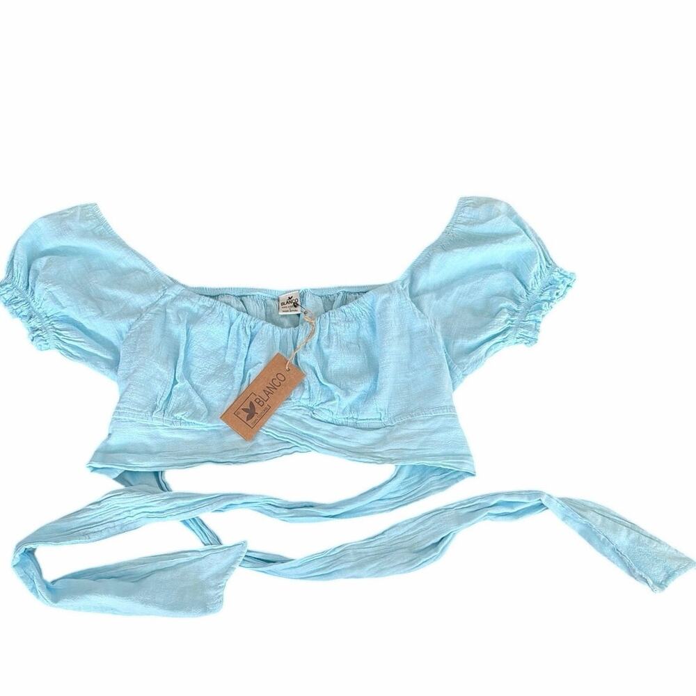 Blanco summer corp shirt 100% Cotton SZL